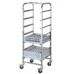 Ανοξείδωτο τρόλεϊ καλαθιών πλυντηρίου