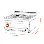 Βραστήρας ζυμαρικών ηλεκτρικός 25lt