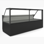 Βιτρίνα τυριών αλλαντικών χαμηλή, με αποθήκη ψυχώμενη